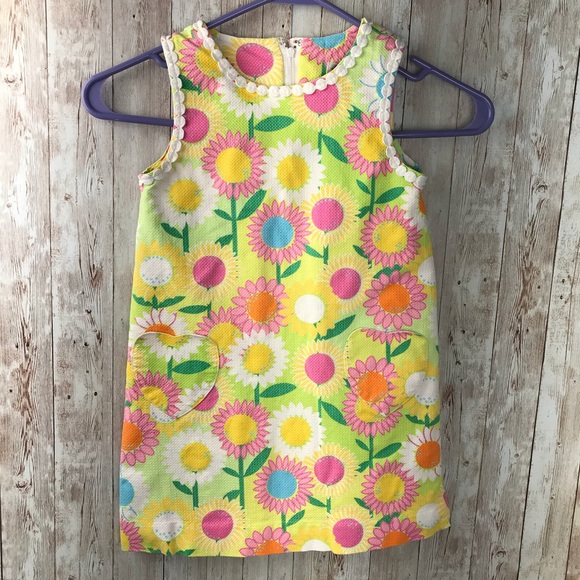 Lilly Pulitzer Other - Lilly Pulitzer yellow sunflower dress sz 5 girls